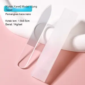 Nano Glass Nail File Premium – Kikir Kuku Kristal Nano Portable dengan Kotak Pelindung | Penghalus & Pemoles Kuku