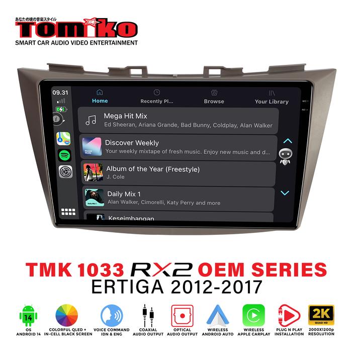 Gambar Head Unit Android Tomiko TMK 1033 RX2 OEM Series for Ertiga 2012-2017 - Non Cam 360 dari Tomiko Car Multimedia Kota Tangerang Tokopedia