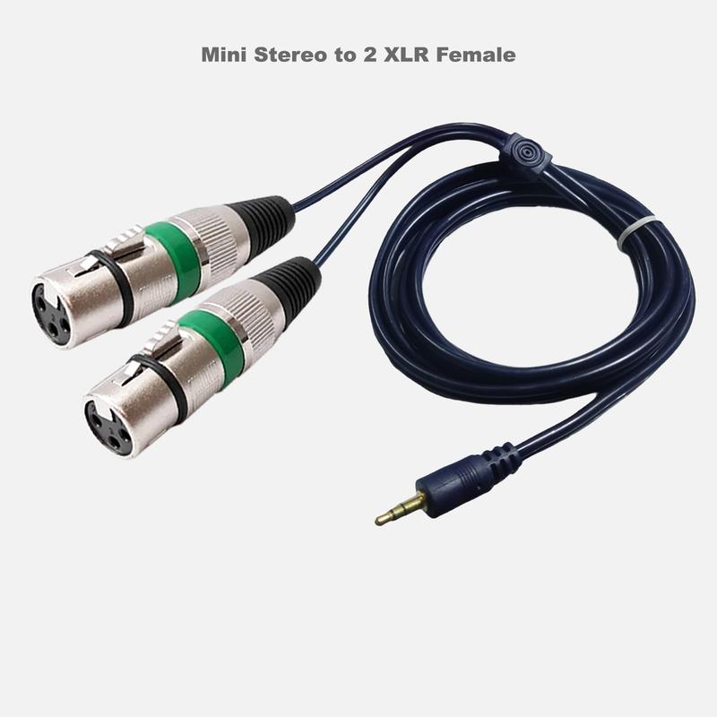 Kabel Jack Audio Mini Stereo 3.5mm To 2x XLR Female 1.5m - GAXINDO Accessories 0