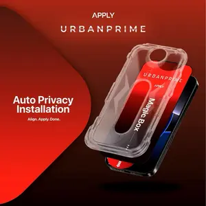 [URBANPRIME] MagicBox Privacy Tempered Glass iPhone Easy Instal Kit Anti Gores & Anti Pecah - Screen Protector - Auto Align Untuk Semua iPhone XR/11,12 12 Pro,13,13 ProMax,14 ProMax,15 Pro/Promax 16 Pro/Promax 17 Pro/Promax - Aksesories Layar - Apply