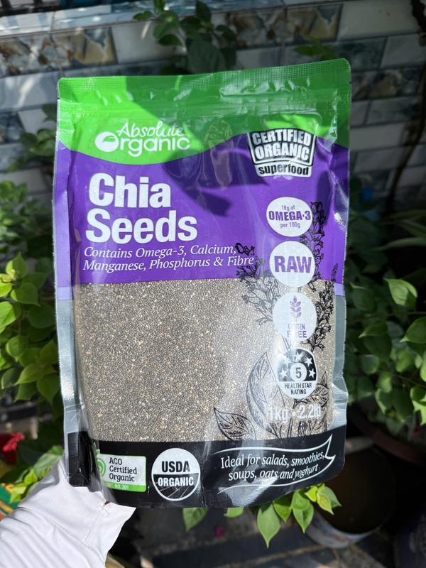 HẠT CHIA SEEDS 1KG – HẠT DINH DƯỠNG DÙNG CHO ĐỒ UỐNG VÀ MÓN TRÁNG MIỆNG