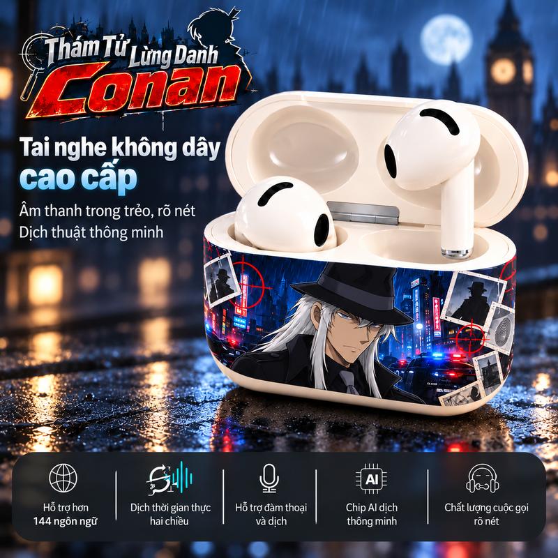 CURSE TECHNIQUE Tai nghe Bluetooth không dây 2026 Thiết kế đẹp mắt Chất lượng âm thanh siêu rõ nét Khử tiếng ồn thông minh Thời gian chờ dài