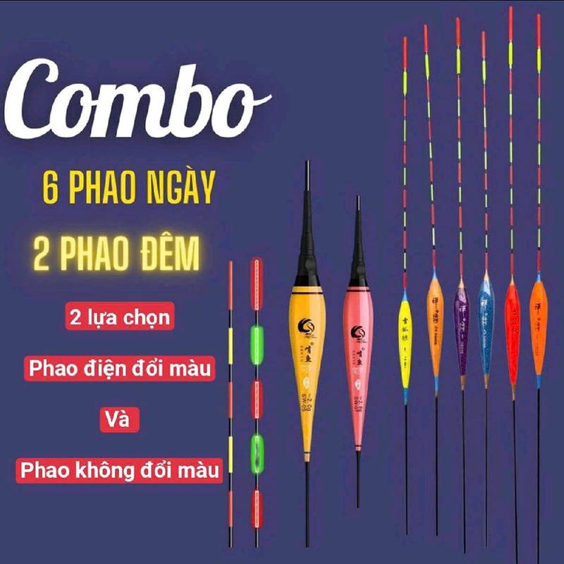  Bộ phao câu cá ngày và đêm bao gồm 6 phao ngày đủ màu sắc - kèm theo 2 phao câu đêm  . - bộ phao câu ngày đêm.lưu ý không kèm theo hộp đựng. 