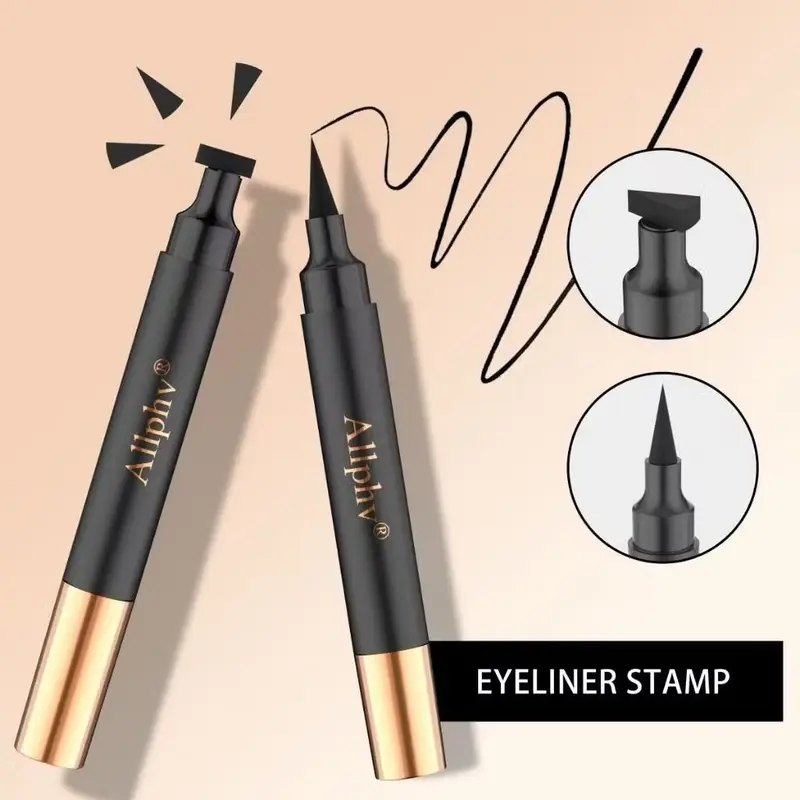 [ BPOM] 2IN1 Eyeliner Stamp Waterproof Black Anti Air Tahan Lama 6