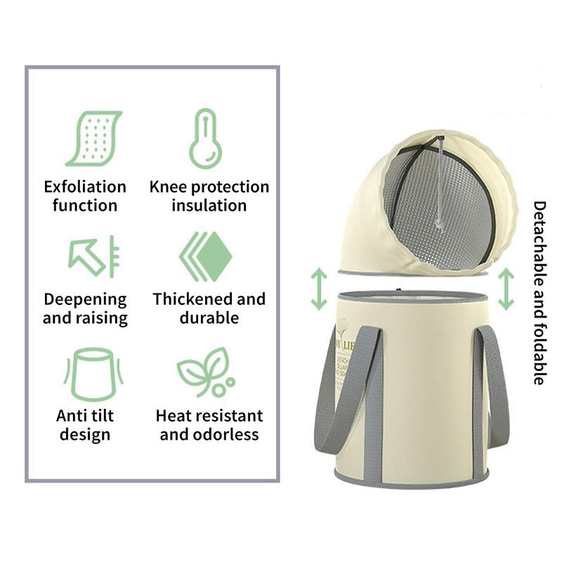 Product Introduction of Foot Bath Bucket, Warm To The Knees and Legs, Foldable Foot Bath Bucket, Portable Travel Foot Massage Bucket with Handle 24
