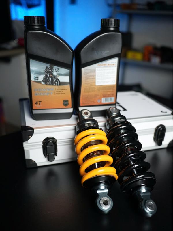 [COMBO] 2 NHỚT POWER BOOST + PHUỘC OH.LIN KHÔNG BÌNH DẦU