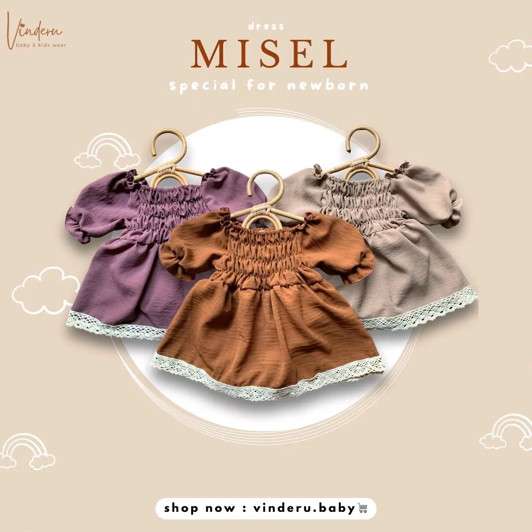 (Vinderu) Dress Misel/Pakaian bayi anak Perempuan