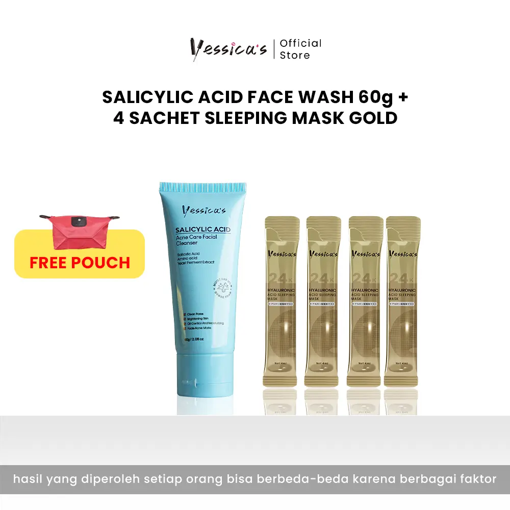 Salicylic Acid Cleanser 60gr +4pcs Sleeping Mask