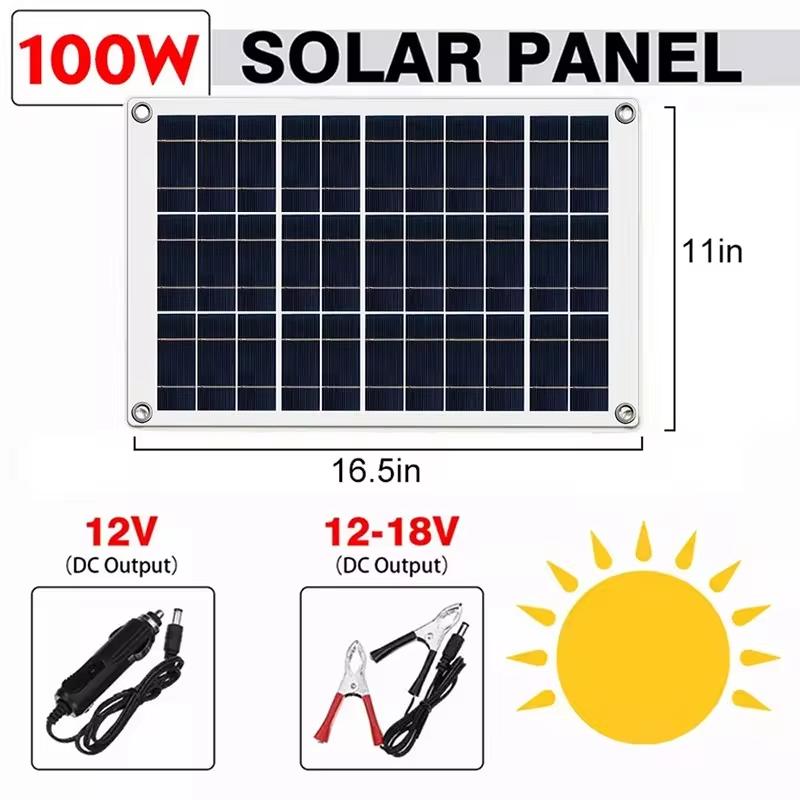 Product Introduction of Foldable 500W Solar Charger Waterproof - Dual USB Ports Fast Charging for Camping Gear, RV, Phone Power Bank, Emergency Kit Outdoor Survival 39