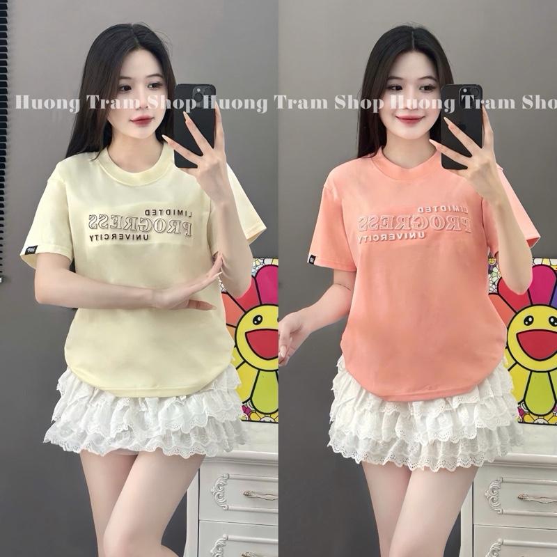 ÁO THUN BABYTEE - DẬP NỔI PROGRESS - Áo thun form vừa (35-55kg) chất cotton 4 chiều mềm mát , áo thun dáng vừa , Hương Trầm Shop