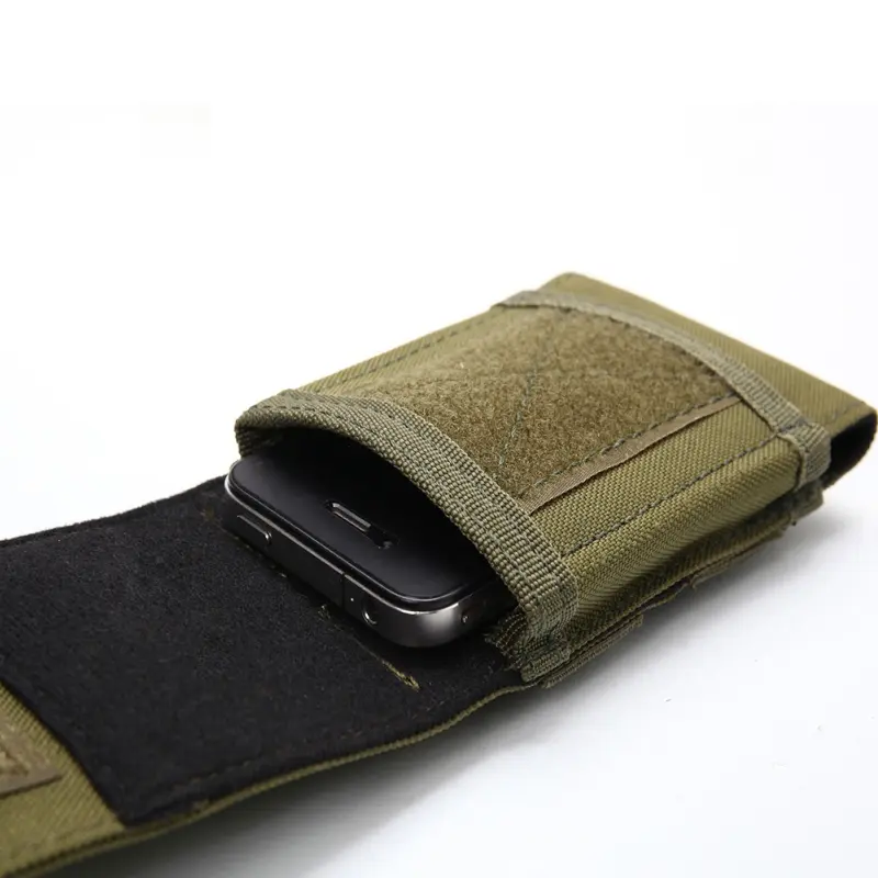 Bao Da Chiến Thuật MOLLE, Túi Ngụy Trang Quân Đội, Túi Đeo Thắt Lưng Có Vòng Móc Bao Da, Thích Hợp Cho Điện Thoại Di Động, Bao Da 0