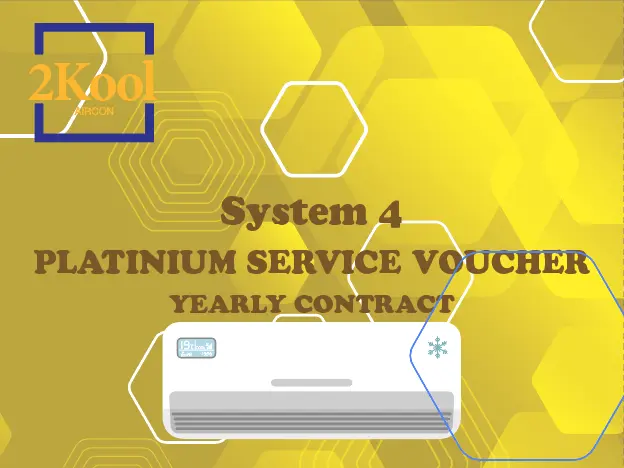 2Kool Aircon System 4 Platinium Service Voucher (Yearly Contract)-Physical Voucher