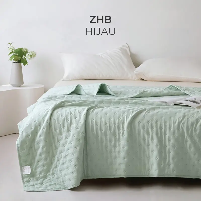 UNIK BANDUNG Selimut Bedcover Only Warna Pastel Ukuran Double Plain Motif Polos Bedcover Minimalis MURAH-ZHB 6