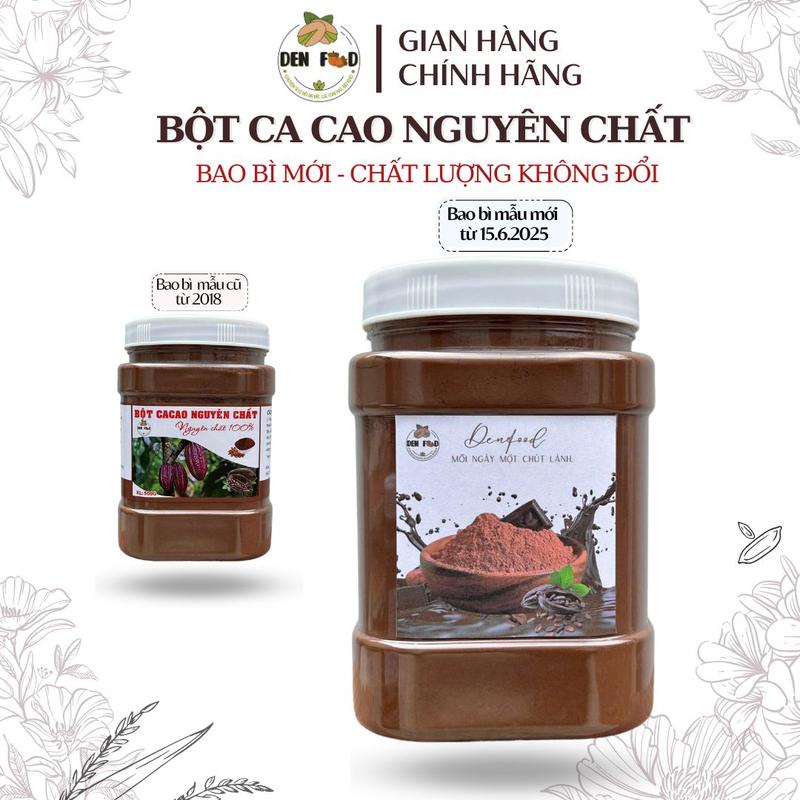 Bột Cacao Không Đường Nguyên Chất - 500gr - Ăn Vặt Denfood