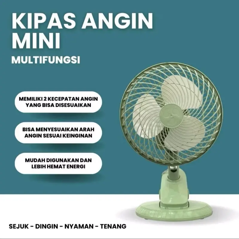 Kipas Angin Multi Fungsi Jepit + Meja Duduk + Dinding Tembok / Kipas Jepit 3 IN 1 Puter
