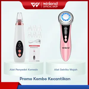 Winland Paket kecantikan kulit Alat penyedot komedo +Alat setrika wajah 1 set diskon