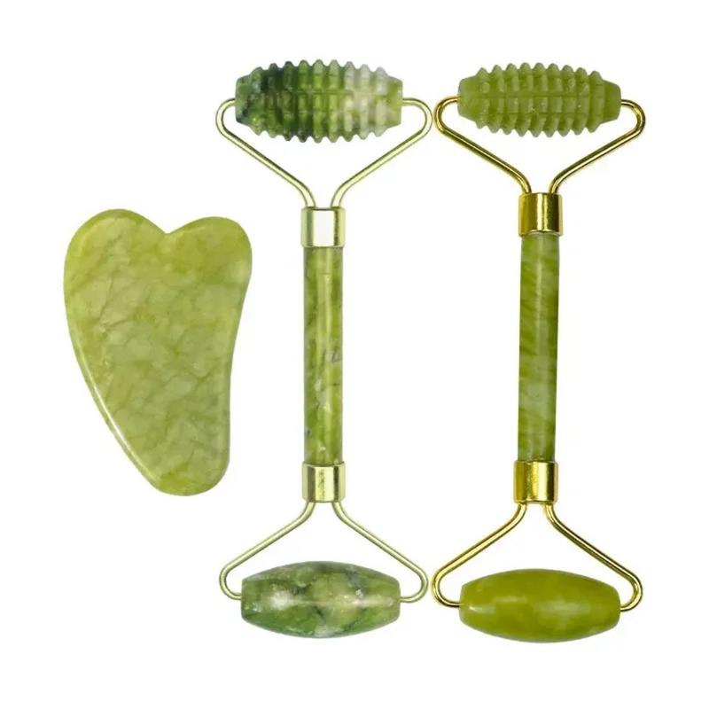 Con Lăn Ngọc Bích Tự Nhiên Để Nâng Cơ Mặt, Dụng Cụ Làm Đẹp Chăm Sóc Da, Chống Nhăn, Đá Ngọc Bích Gua Sha 3