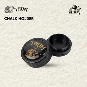 Taom Round Chalk Holder - Tabung Kapur Billiard Cuk Bulat