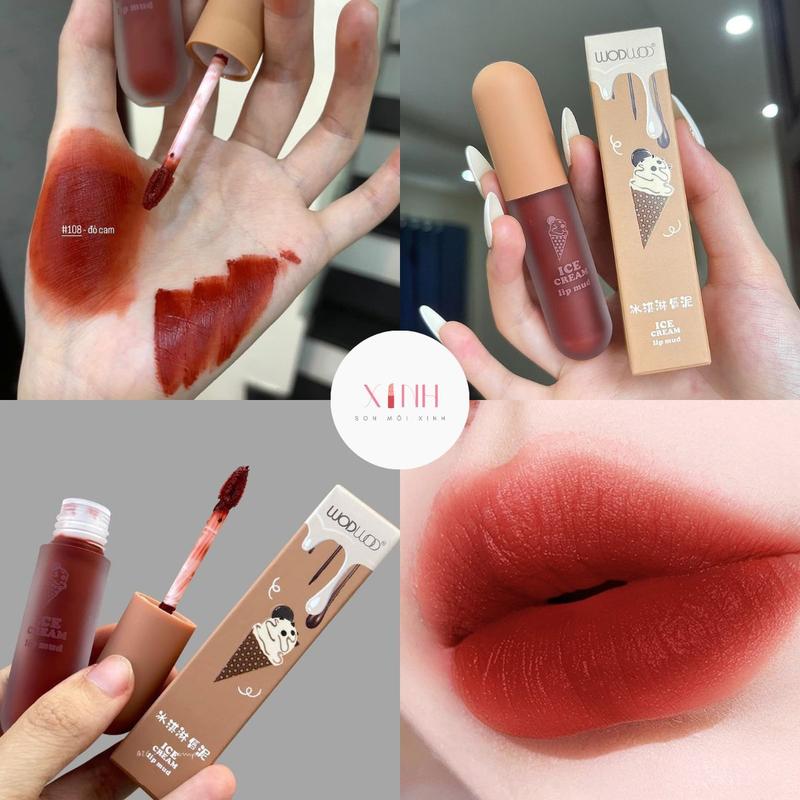  Son Kem Lì Wodwod Dạng Tròn Mềm Mịn Môi Không Gây Khô Môi Women Nữ Women Nữ Trang Điểm Mỹ Phẩm Son Môi Cosmetic 