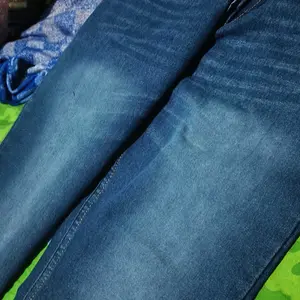 celana panjang pria standar jeans Nyaman Biru Hitam bahan tidak Melar