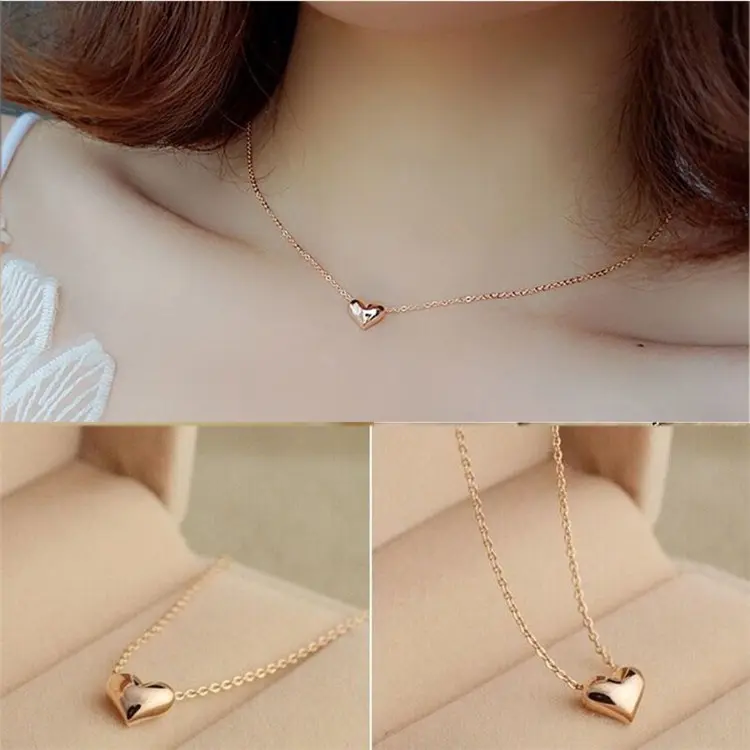 COD Kalung Love Mini Cantik Aksesoris Fashion /Kalung Love Rantai Lapis Emas Dengan Liontin Love Import-YES