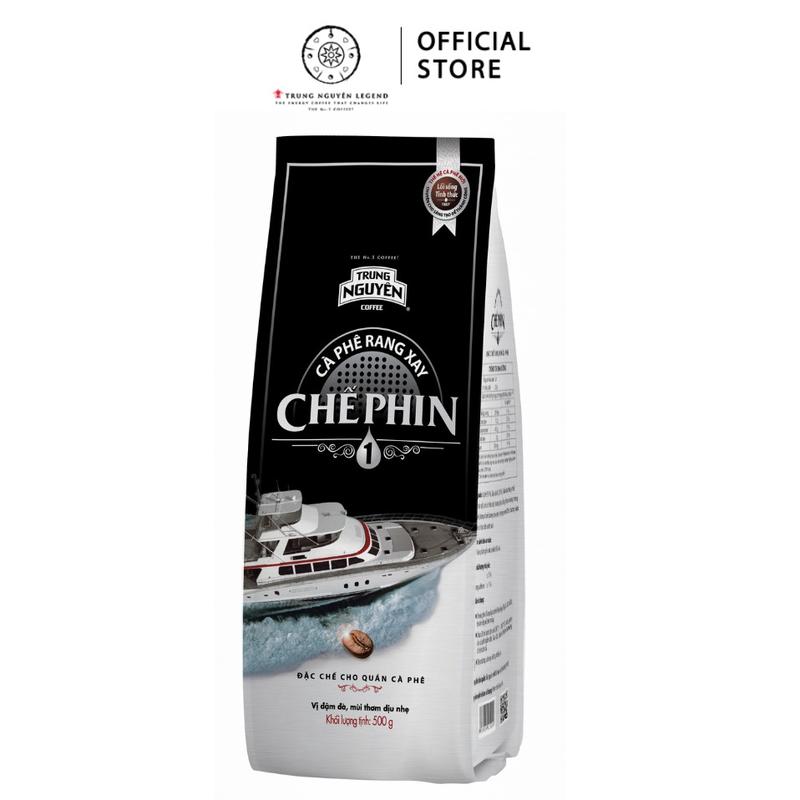 Trung Nguyên Legend Coffee Cà phê rang xay Chế phin 1 - Trung Nguyên Legend - Bịch 500gr Cafe truyền thống cà phê xay đắng cà phê xay coffee grounds