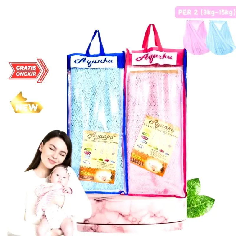 1 Set Ayunan Kelambu Per 2 dan Besi Hanger Segitiga 3