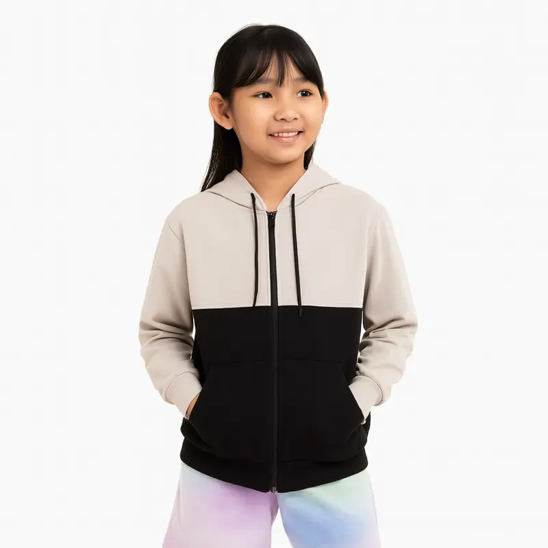 PUFFYID jaket anak perempuan TWO COMBY fashion hoodie kids keren 0