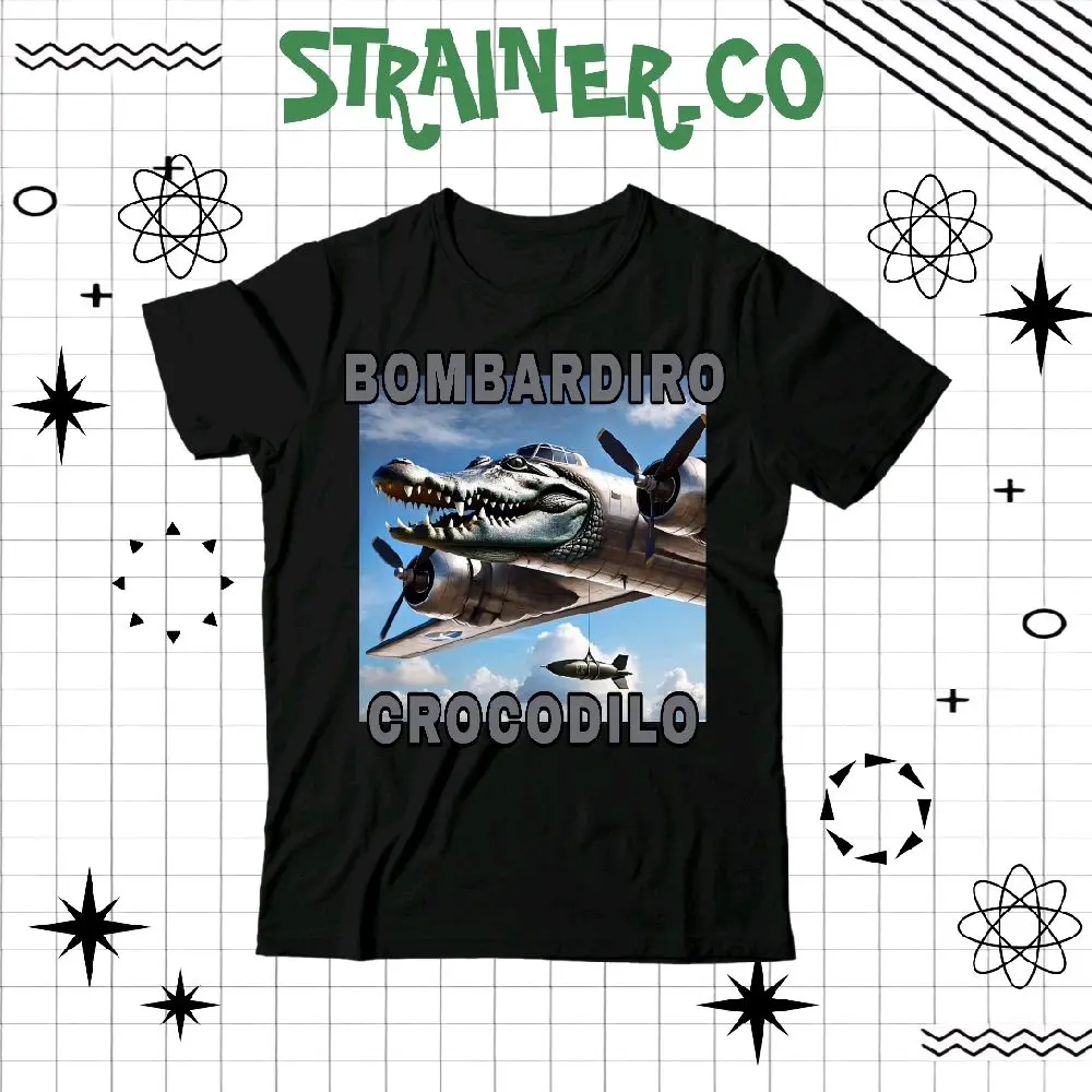 (BISA COD) Kaos Anak BOMBARDIRO CROCODILO - Baju Anak Laki-Laki BOMBARDIRO CROCODILO UNISEX FREE NAMA FASHION