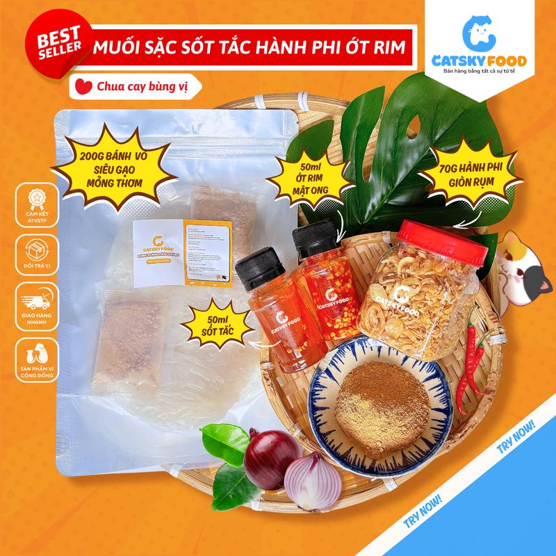 Combo Bánh Tráng Trộn Vò Muối Sặc Basic – Ngon Lạ Giá Chill - Ăn Vặt Catsky Food