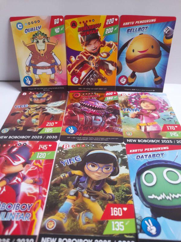 10 BUNGKUS KARTU TRADING CARD BOBOIBOY GALAXY GOL TERBARU