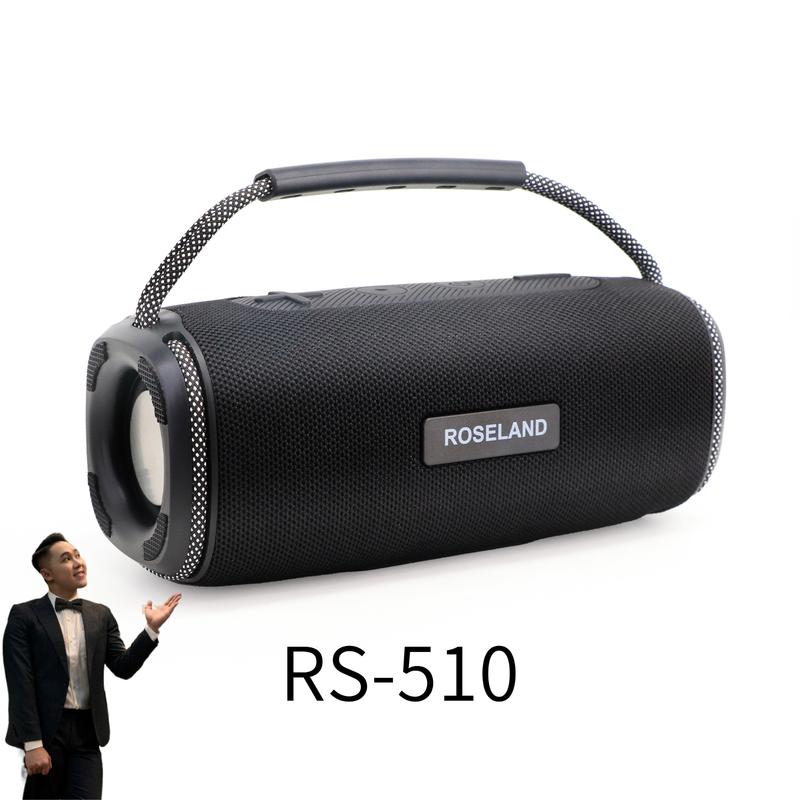 ĐỘC QUYỀN Vinh Bánh Bò Loa Bluetooth RS-510 Bass Kép Siêu Mạnh Công Suất 10W Pin 1200mAh TWS Kết Nối Thiết Kế Xách Tay