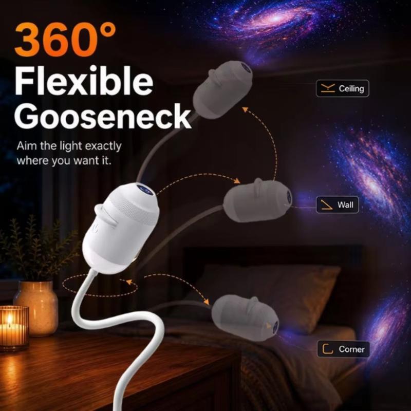 Đèn trần Độ phân giải cao Máy chiếu sao Galaxy Điều chỉnh 360 độ Động lực thông…