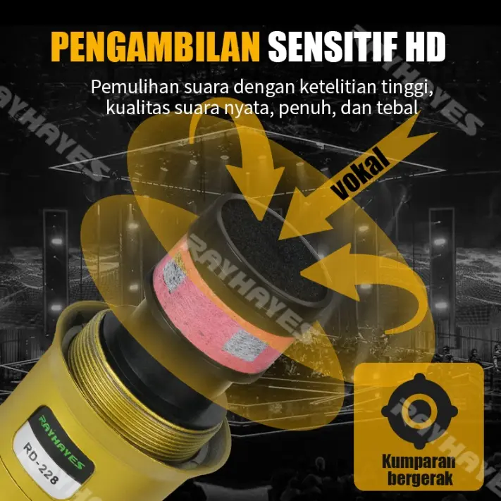 Mic Wireless Anti Noise 24bit Hi Res Soundcard, Untuk Pengalaman Gaming, Streaming, Mengajar, Presentasi, Suara Jernih Studio, Paket Fast Charging Type C, Lebaran Bundle Plastik Microphone Mikrofon noir  voix  microphone receiver  mic  wireless 6