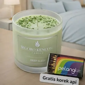 Segoro Kencono Aroma Therapy Deepsleep Candle untuk Tidur Nyenyak dan Relaksasi