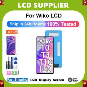 For Wiko 10 / T10 / T3 / T50 LCD Display Touch Screen Digitizer Assembly Replacement+Tools+B700+Tempered film
