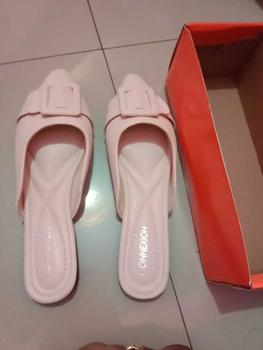 Product Review of Sandal Wanita Bustong Teplek Kotak Cantik Shoes Sendal Cewek from M**d 0