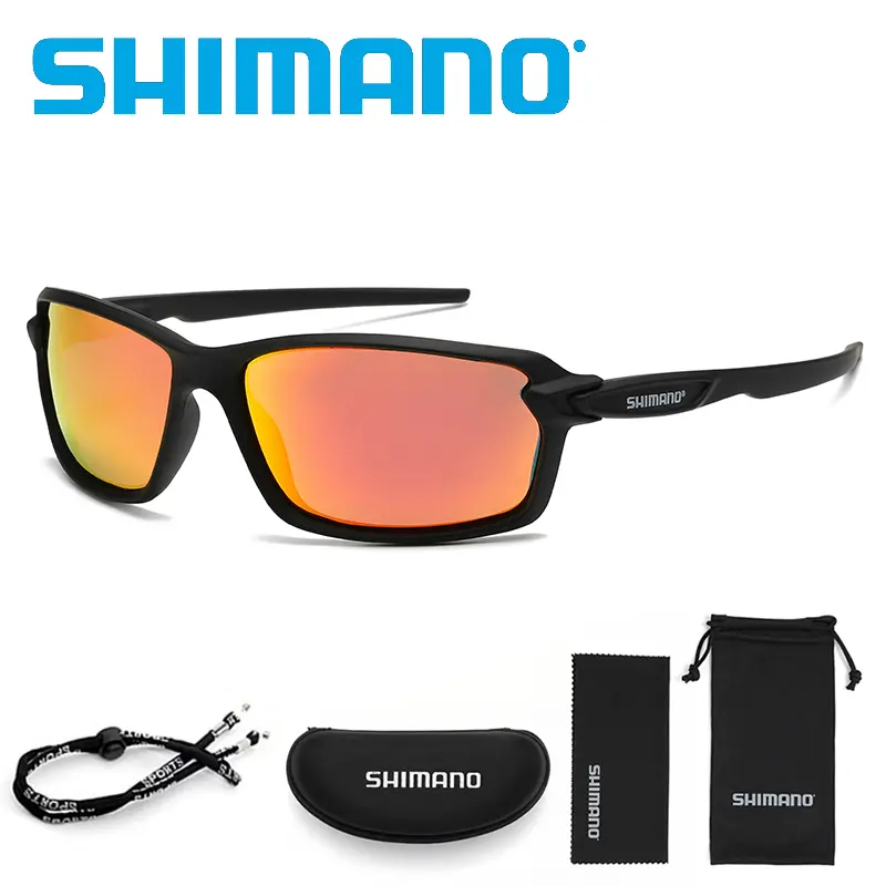 SHIMANO men's and women's riding glasses polarized sunglasses UV400 TAC lenses outdoor activities sports driving fishing racing glasses ultra-light frame sunglasses set