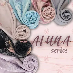 HIJAB MOTIF SERIES ALUNA VEIL Bunga
