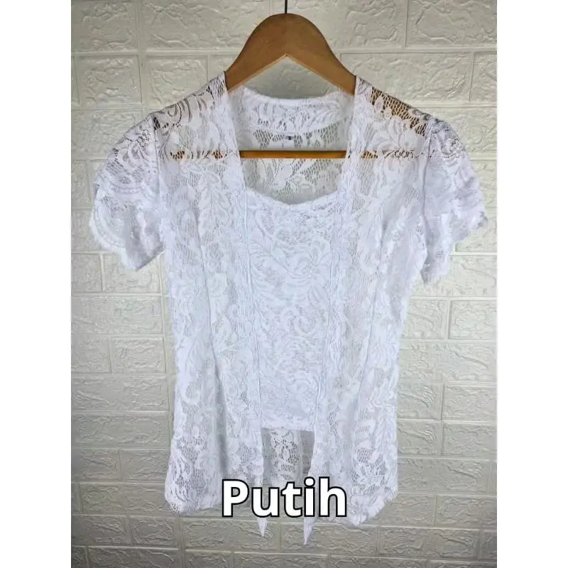 kebaya anak lengan pendek umur 4-8 bahan burkat halus nyaman di pakai Fashion 3