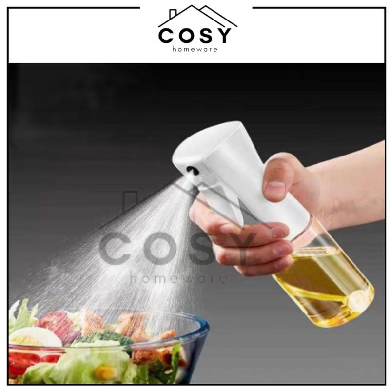 Product Introduction of COSY Botol Kaca Spray Minyak Goreng 220ml Botol Semprot Tekanan Tinggi / Bottle Kecap Asin Dapur Semprot Olive Oil Spray Transparan Serbaguna Food Hitam 23