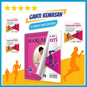 BOX - Bedak Harum Sari KEMASAN BARU Extra Wangi isi 10 Sachet Powder