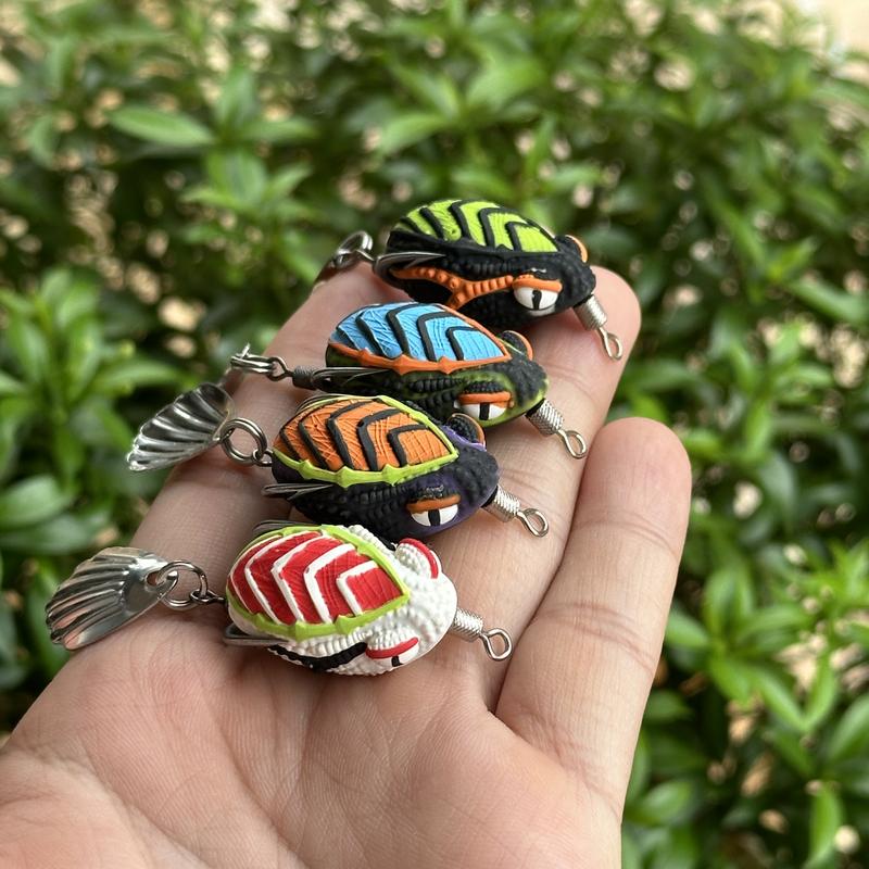 TNV VE SẦU 2025 Lưỡi Độ - Mồi giả nhái hơi câu lure nhiều màu sắc và họa tiết độc đáo