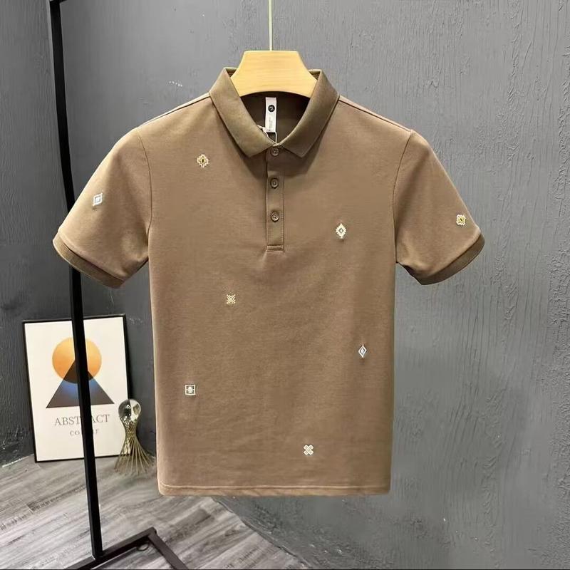 Product Introduction of Áo Thun ngắn Tay Thêu, Màu Trắng, Dành Cho Nam, Thương Hiệu POLO Mới Mùa Hè 2023, Phong Cách Hợp Xu hướng Bán Chạy, Tay Lửng Thời Trang Nam, Áo Thun Ngầu 6