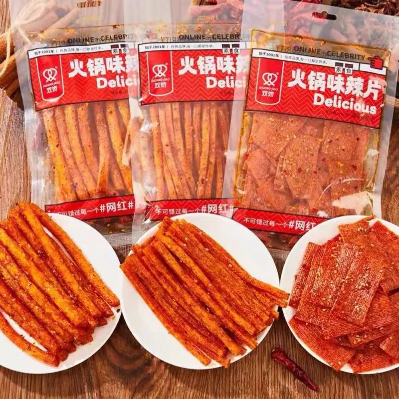 Shuang Jiao Delicious 102 gram Spicy  Delicious 102gr Snack Pedas 0