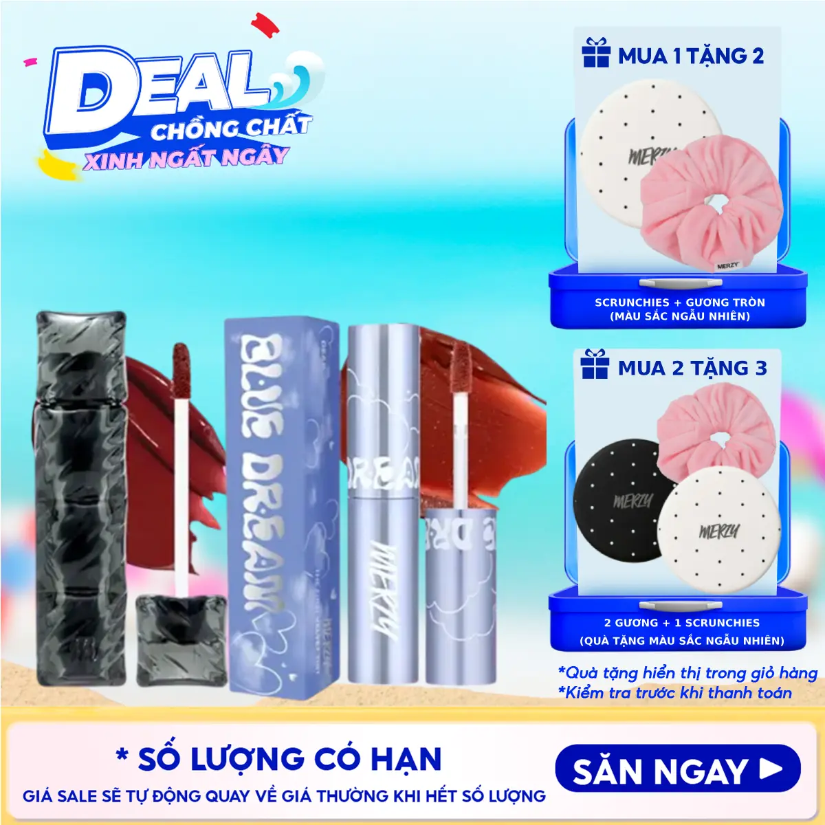 [V6] Son Môi Kem Lì Trang Điểm Merzy The First Velvet Tint Cosmetic Nữ Women Son Kem Mỹ Phẩm Lip Tint | Thegioiskinfood tgsf