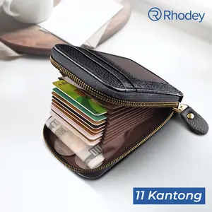 Rhodey Dompet Kartu Travel Bahan Kulit PU Multifungsi - HF033