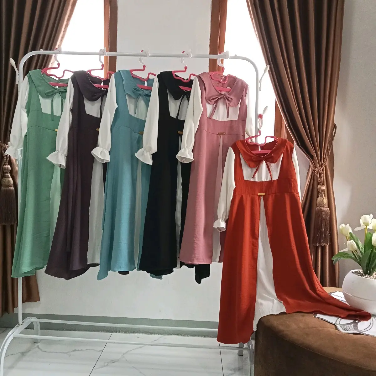 GAMIS ARSYLA CHIFA KIDS ANAK PEREMPUAN CRINKLE AIRFLOW 3-11 TAHUN