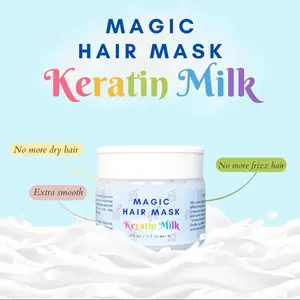 MAGIC HAIR MASK KERATIN MILK BY NAYACOO Melembutkan Perawatan Rambut Kering Hairmask Wangi Smoothing Haircare