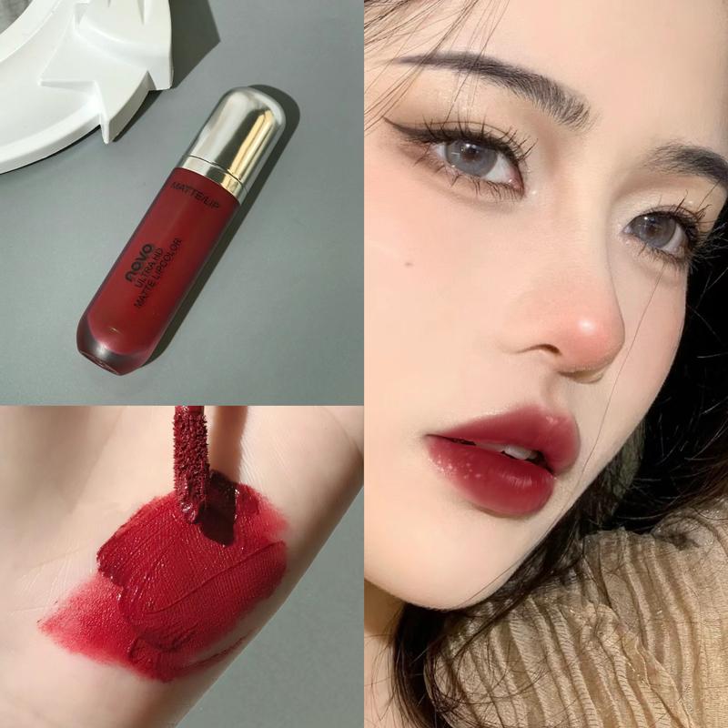 Son Kem Lì Nhung NOVO Son Bóng Lâu Trôi Không Thấm Nước Dưỡng Ẩm Son Kem Dạng Lỏng Son Môi NO.5234